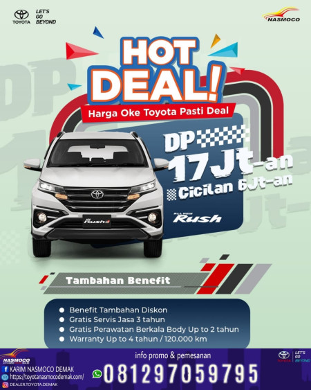 HOT DEAL TOYOTA RUSH